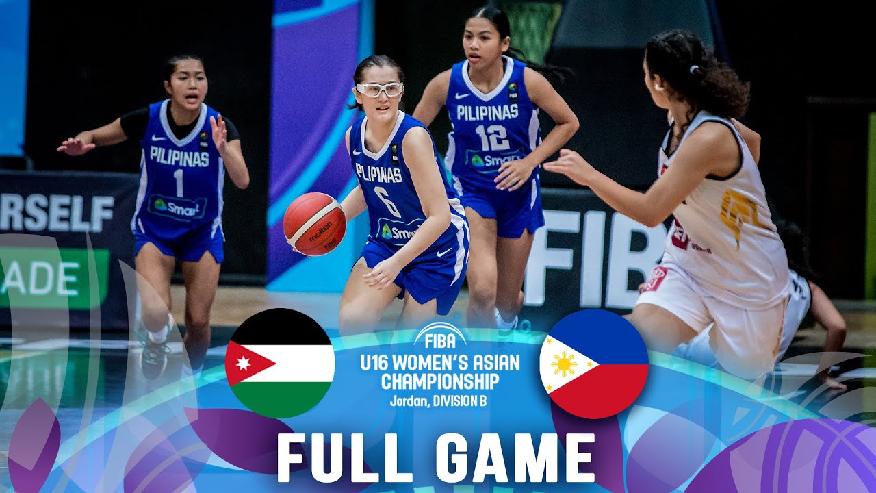 Jordan v Philippines | Full Basketball Game | FIBA U16 Women's Asian Championship 2023