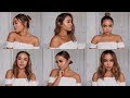 EASY 1 MINUTE CUTE HAIRSTYLES FOR SUMMER! | FOR SHORT HAIR | Maria Bethany