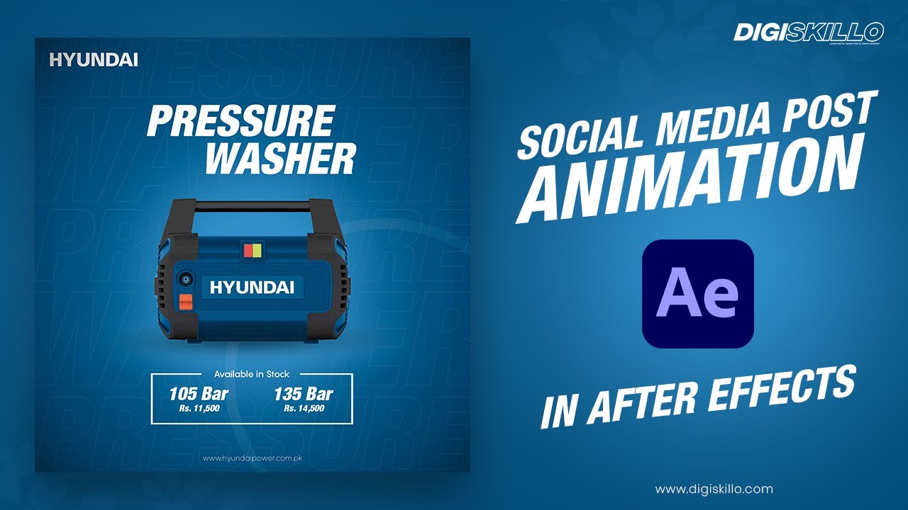 Social Media Post Design Animation in After Effects - After Effects ...
