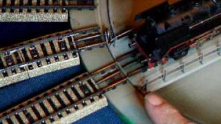 Maerklin turntable 7186 with automatic, close-up view - Märklin Drehscheibe Nahaufnahme