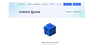 Instant 3D Printing Quote Tool Demo | Vexma Technologies | Get Instant Quotation Now