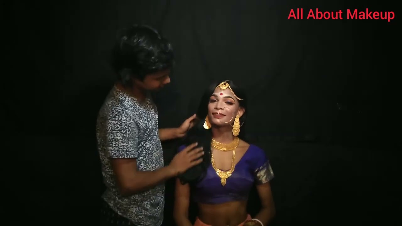 Male To Female Transformation Makeup 2022/ Indian Bridal Makeup/ Crossdresser / Boy To Girl Makeup