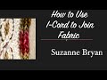 How to use I-Cord to join two fabrics.  I -Cord Join