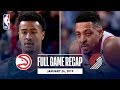 Full Game Recap Hawks Vs Trail Blazers McCollum Notches First Career Triple Double