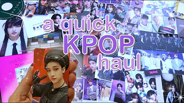 a quick Kpop haul ~ bts, stray kids, new jeans, txt