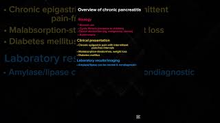 ⚡️ Chronic pancreatitis #usmle #step2 #shorts