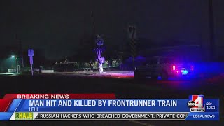Man hit and killed by FrontRunner train