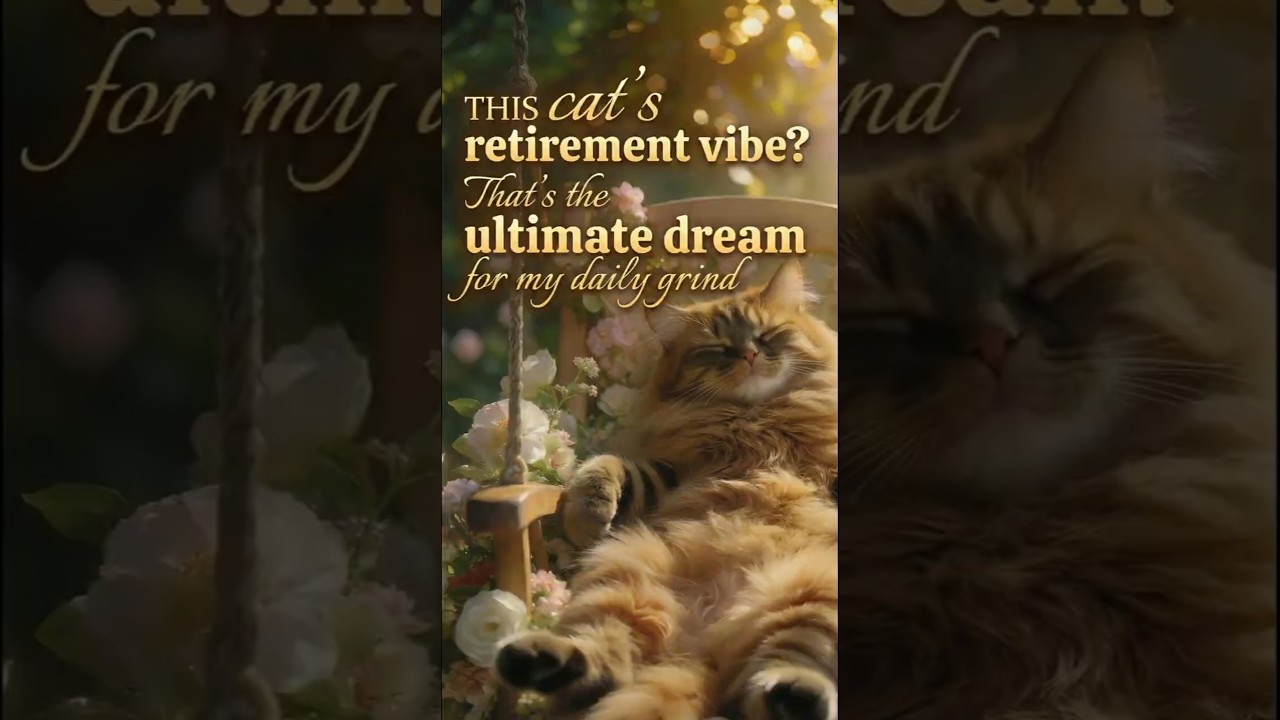 THIS cat’s retirement vibe? That’s the ultimate dream for my daily grind 