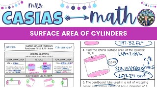 Surface Area of Cylinders | 8th Grade Math Pre-Algebra Surface Area of Cylinders | 8th Grade Math Pre-Algebra