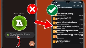 Obb/data folder access restriction - fix this folder has android access restriction Zarchiver 2025