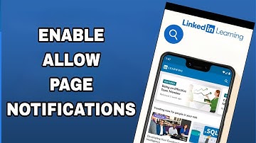 How To Enable And Turn On Allow Page Notifications On Linkedin Learning App