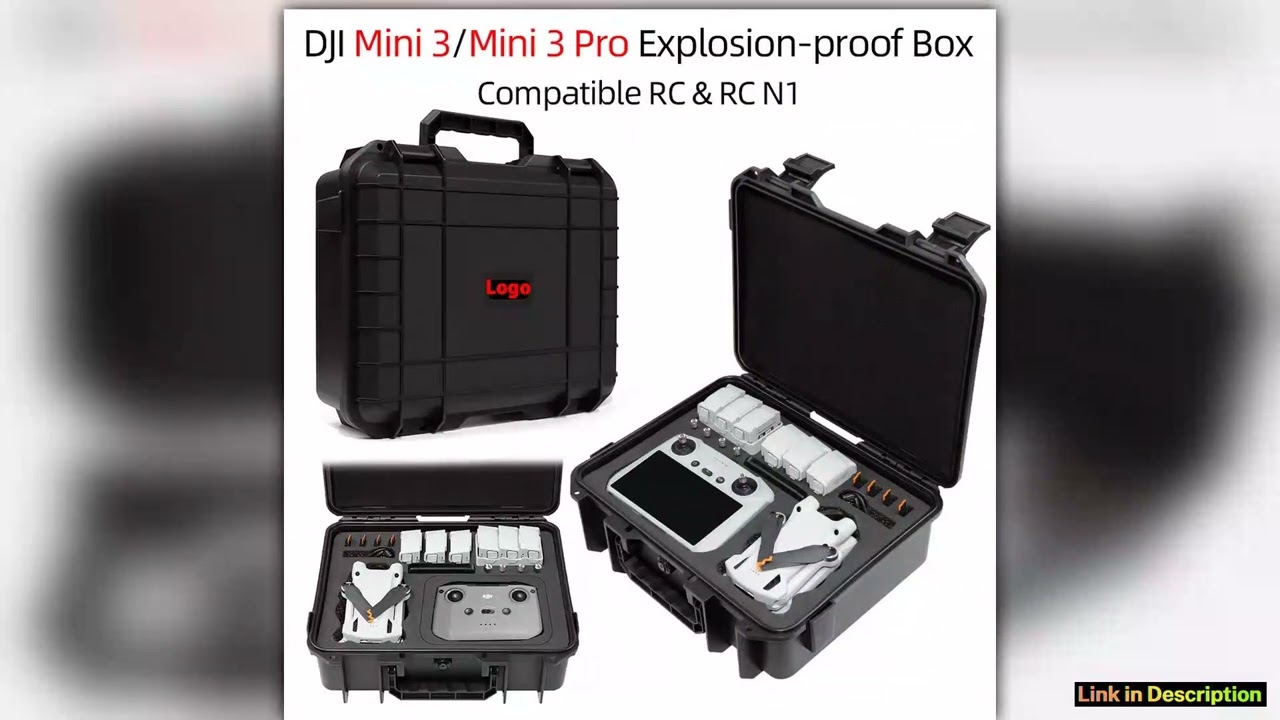 For DJI Mini 3 Case Explosion Proof Case Mini 3 Pro Bag Portable Waterproof Box Hard Shell Large
