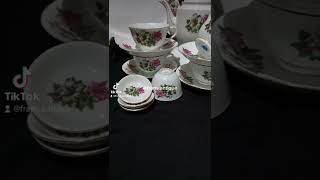 Tea Set Bunga Kangkung Lawas Minat Dm barangantik baranglawas barangantikindonesia vidioshorts