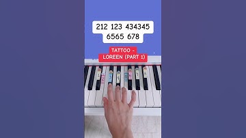 Thumbnail of Tattoo - Loreen (Part 1) (Easy Piano Tutorial) #pianobeginner  #pianotutorial #pianolession