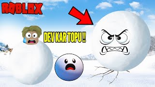 ❄Dev Kar Topu Herkesi̇ Yer❄ Roblox Kar Topu Si̇mülatör