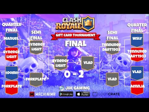 (REPLAY) Clash Royale GIFT CARD Bracket Tournament - (REPLAY) Clash Royale GIFT CARD Bracket Tournament