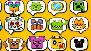 귀여운 픽셀 이모지, 동물 얼굴, 웃긴 리액션 및 만화 채팅 스티커 모음집🎮 screenshot 5