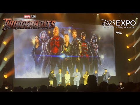 FULL THUNDERBOLTS D23 ANNOUNCEMENT PANEL FOOTAGE Sebastian Stan, Julia Louis-Dreyfus, Florence Pugh