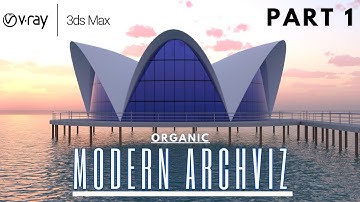Organic architecture concept design IN 3DS MAX | V-ray Architectural exterior design @zna_studio
