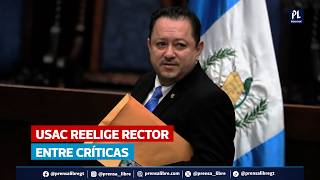 Reeligen A Walter Mazariegos Como Rector De La Usac En Medio De Protestas