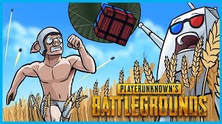 PUBG Strat Roulette Funny Moments!  Crate Weapons Only! (Battlegrounds Crate Challenge w/ SMii7Y)