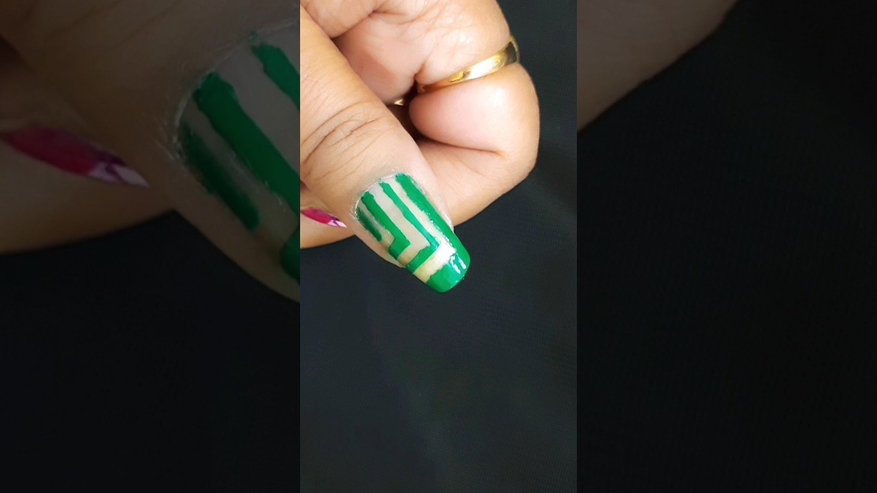 easy tape nail art 