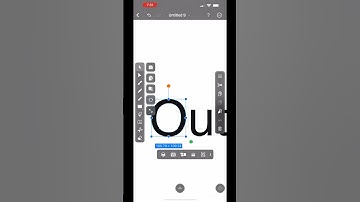 How to convert text into outlines in Vectornator on iPhone #graphicdesign #vectornator #illustrator