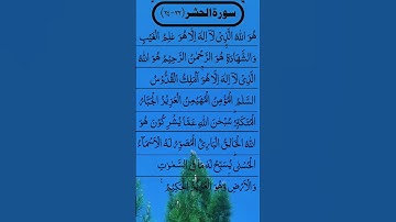 SURAH AL HASHR سورة الحشر #egzonibrahimi #surahalhashr #alhashr