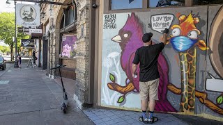 Austin artists share messages of hope on Sixth Street amid coronavirus crisis
