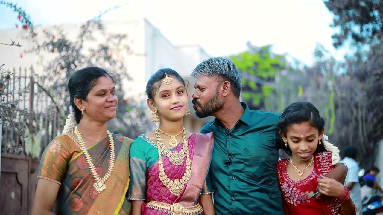 Palavoor Muthu Bhavana half saree ceremony 2025