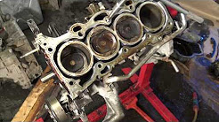 Cylinder head bolt thread damaged repair in car engine