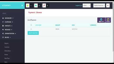 ICTContact: How to manage payments in ICTContact.