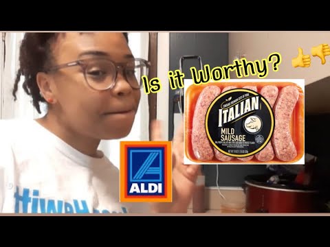 Cook With Me | Aldi Italian Sausage Review| - YouTube