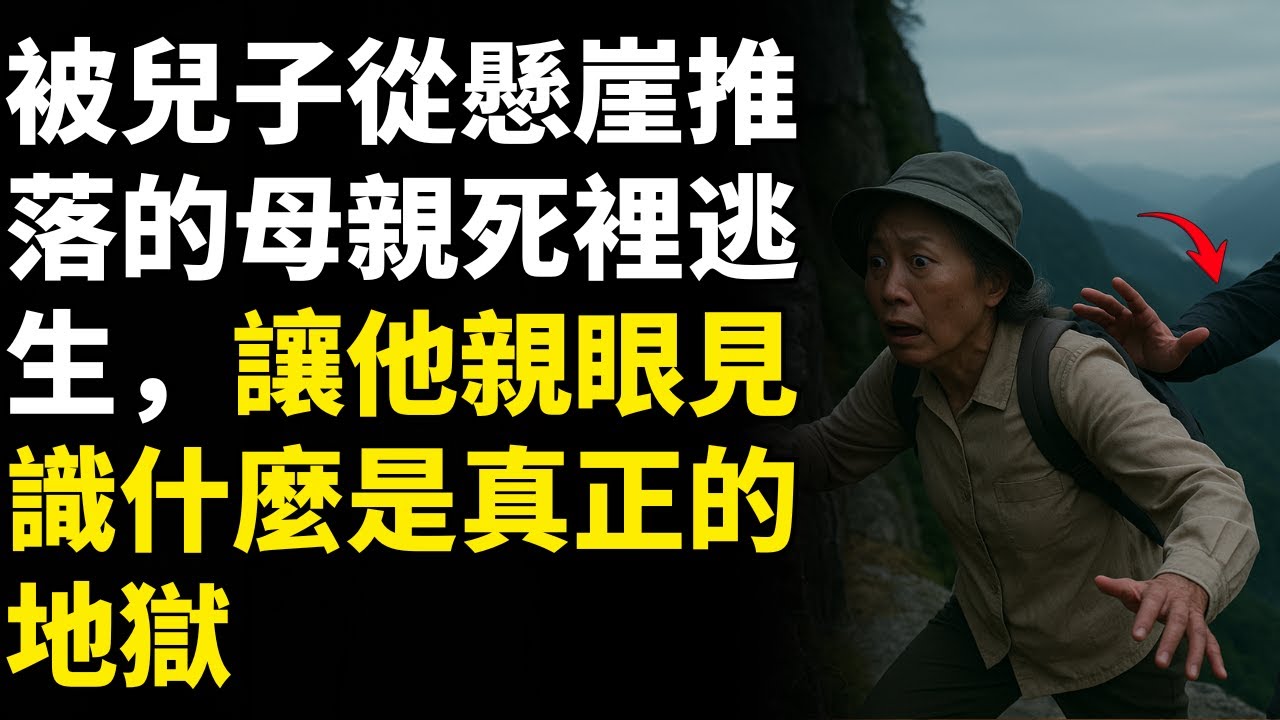 被兒子從懸崖推落的母親死裡逃生，讓他親眼見識什麼是真正的地獄。 人生的教訓