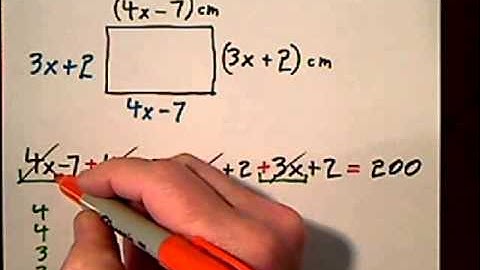 HW 018 U2 3.2 Find Width Given Perimeter of Rectangle
