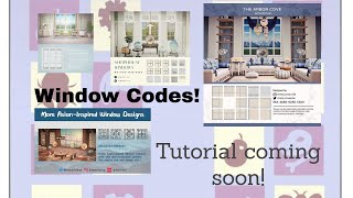Window codes! Let's use stickers! Animal Crossing, 2.0 items, Happy Home Paradise