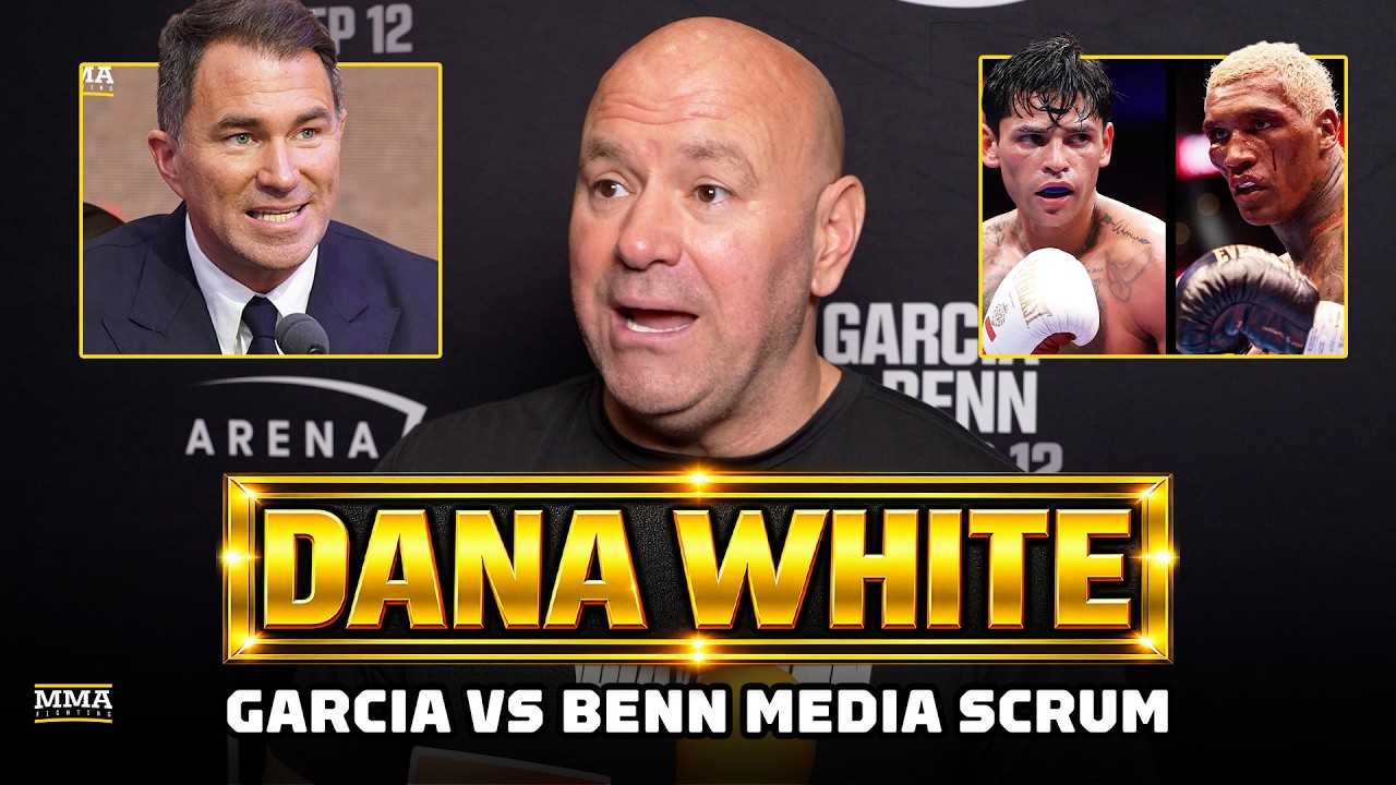 Dana White SOUNDS OFF On Eddie Hearn: 'I Would Wipe You Out' | Garcia vs. Benn | MMA Fighting