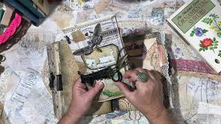 Bugs and Butterflies Grunge Junk journal flip through
