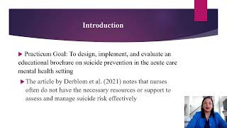 Nursing Practicum Project Presentation - Final