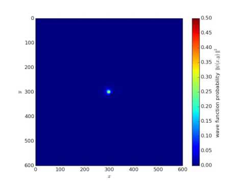 Quantum Mechanics Simulation -- Relaxation of Polarized Electron