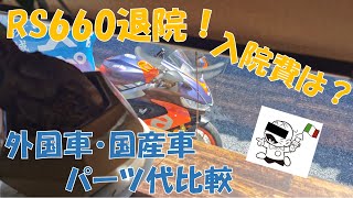 RS660退院、外国車は修理費が高いのか！？国産車とパーツカタログを比較！