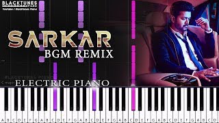 Sarkar BGM Piano Cover Remix | Sarkar bgm remix | sarkar bgm Piano Tutorial chords