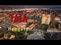 Tata City Hungary - Castle of Tata - Old Lake - Lake cseke - Migrating Geese -4K