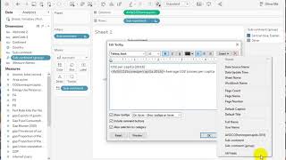 Working with Tooltips in Tableau