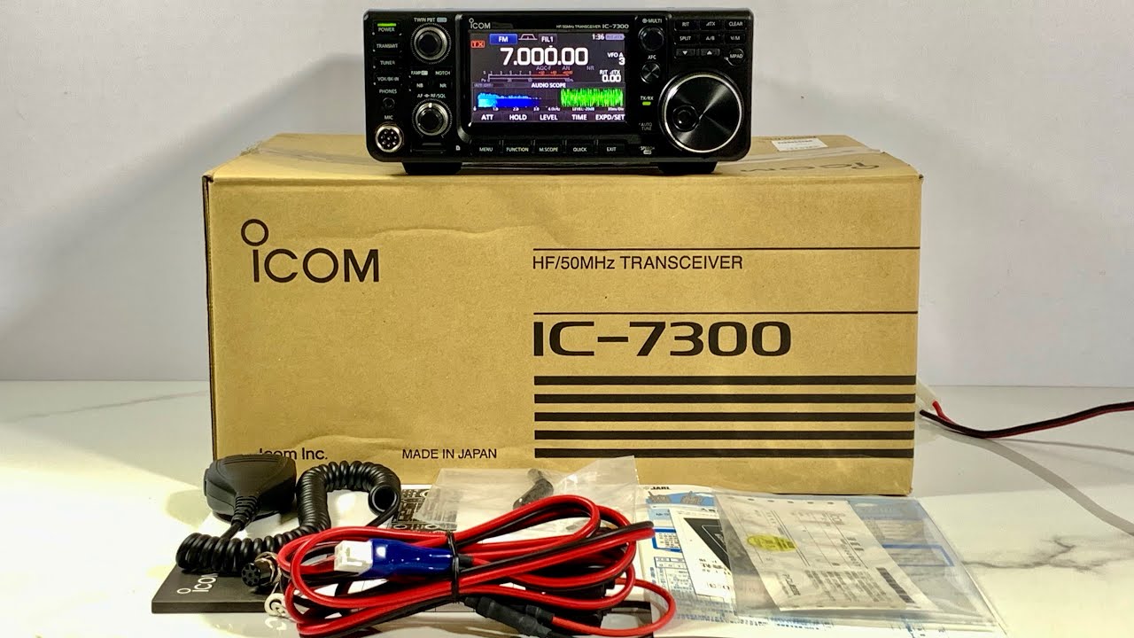 💥iCom IC-7300 HF/50MHz 110/120W Duzbuk Komplit💥 - YouTube