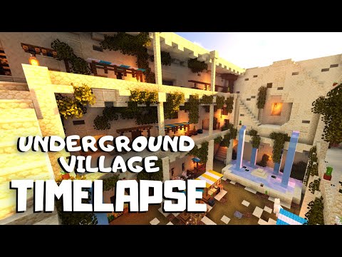 Minecraft: Underground Desert Village (Minecraft Timelapse)
