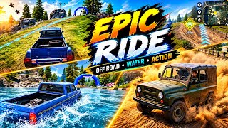🔥 EPIC OFF-ROAD RIDE 🚙 | Crazy Car Stunts & Water Driving Gameplay 😱 Ultimate Driving Gameplay  screenshot 5