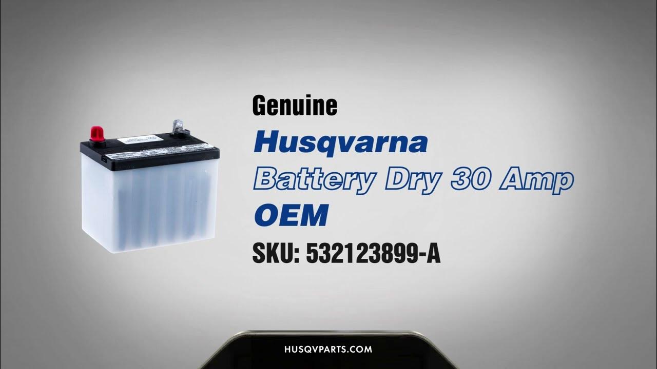 Husqvarna YTH22V46 Battery 532123899 OEM YouTube