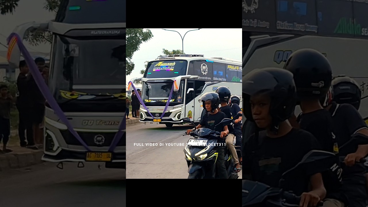 full telolet andara qq trans basuri rahma putera utama di jalur anyer pusat oleh oleh banten