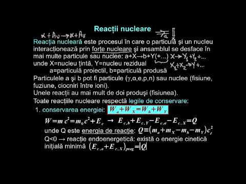 Reacţii nucleare. Legi de conservare.| Lectii-Virtuale.ro